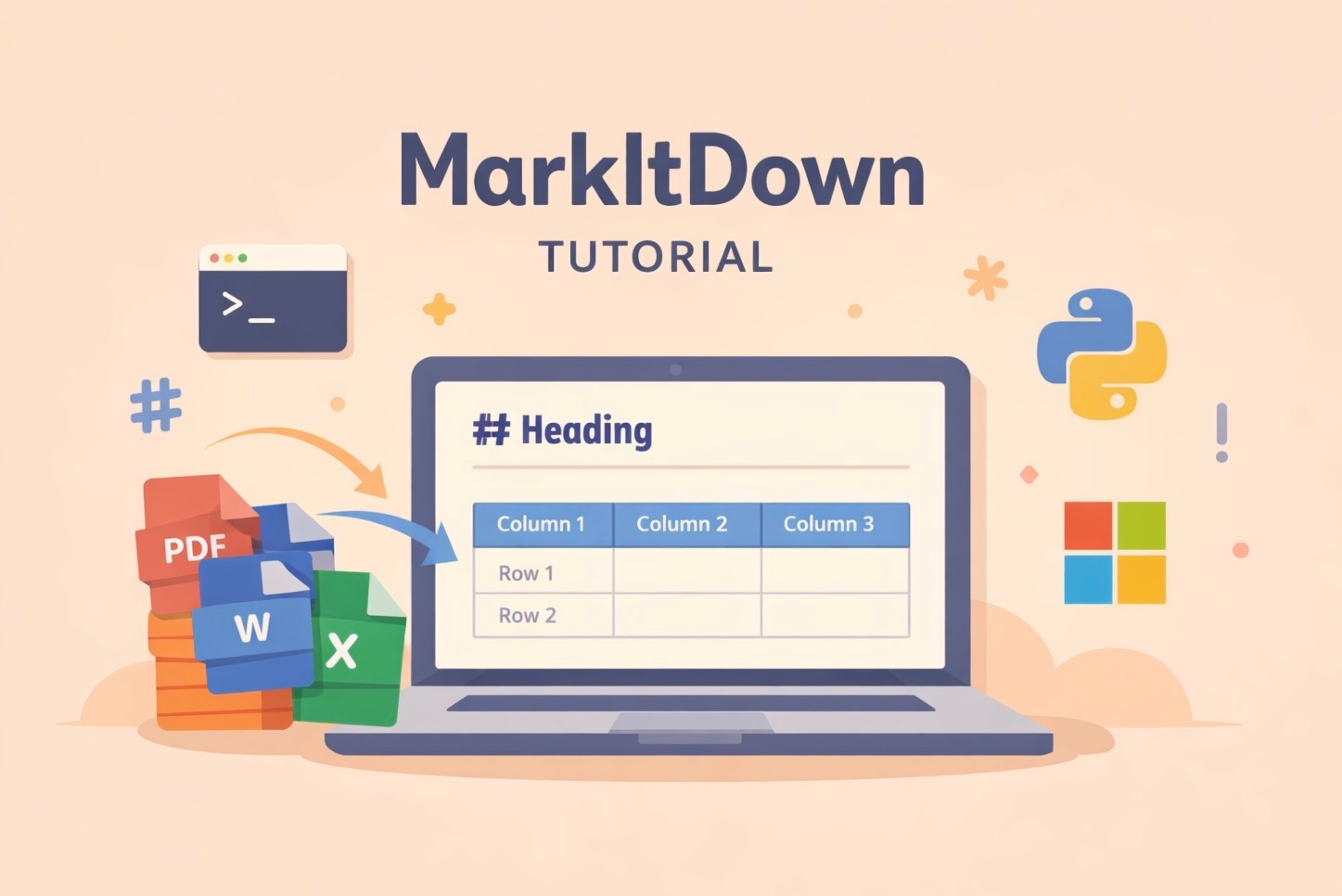 MarkItDown 教學｜安裝、PDF 轉 Markdown 與 OCR 排錯