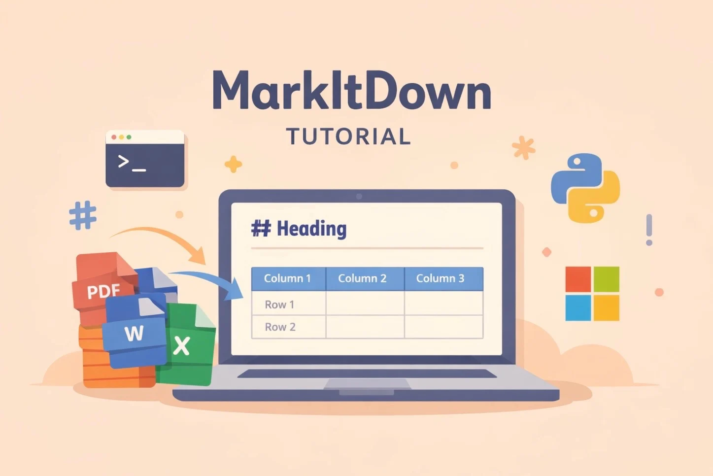 MarkItDown 教學|安裝、PDF 轉 Markdown 與 OCR 排錯