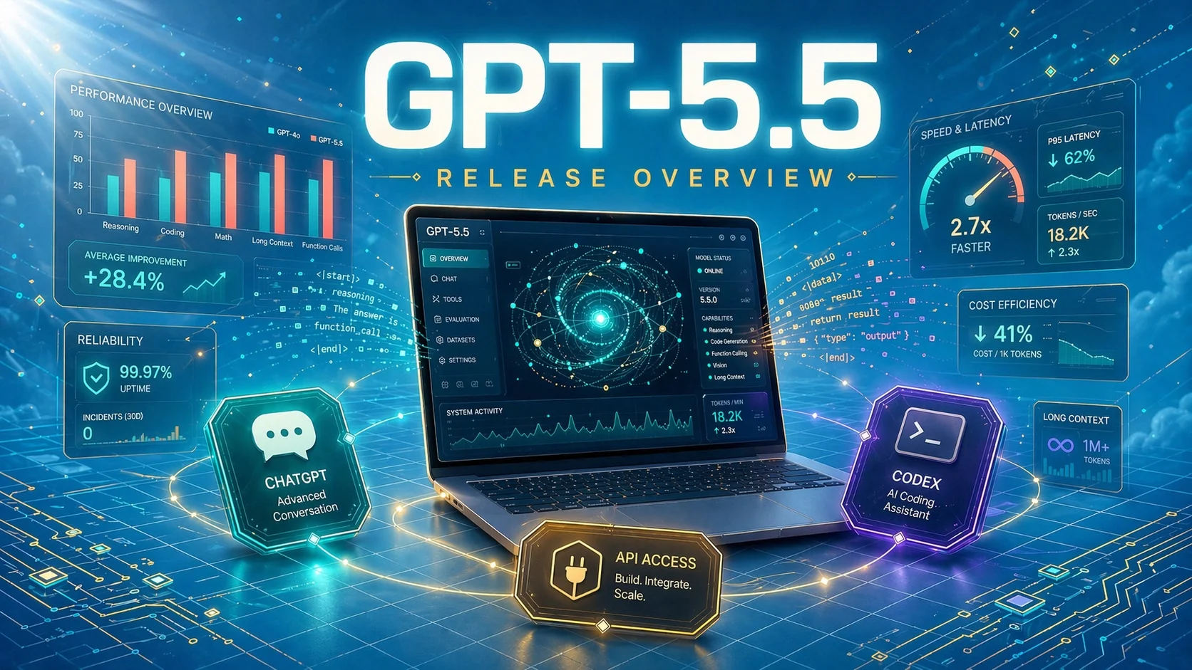 OpenAI GPT-5.5 發表|Benchmark 提升、三種入口與 API 價格解析