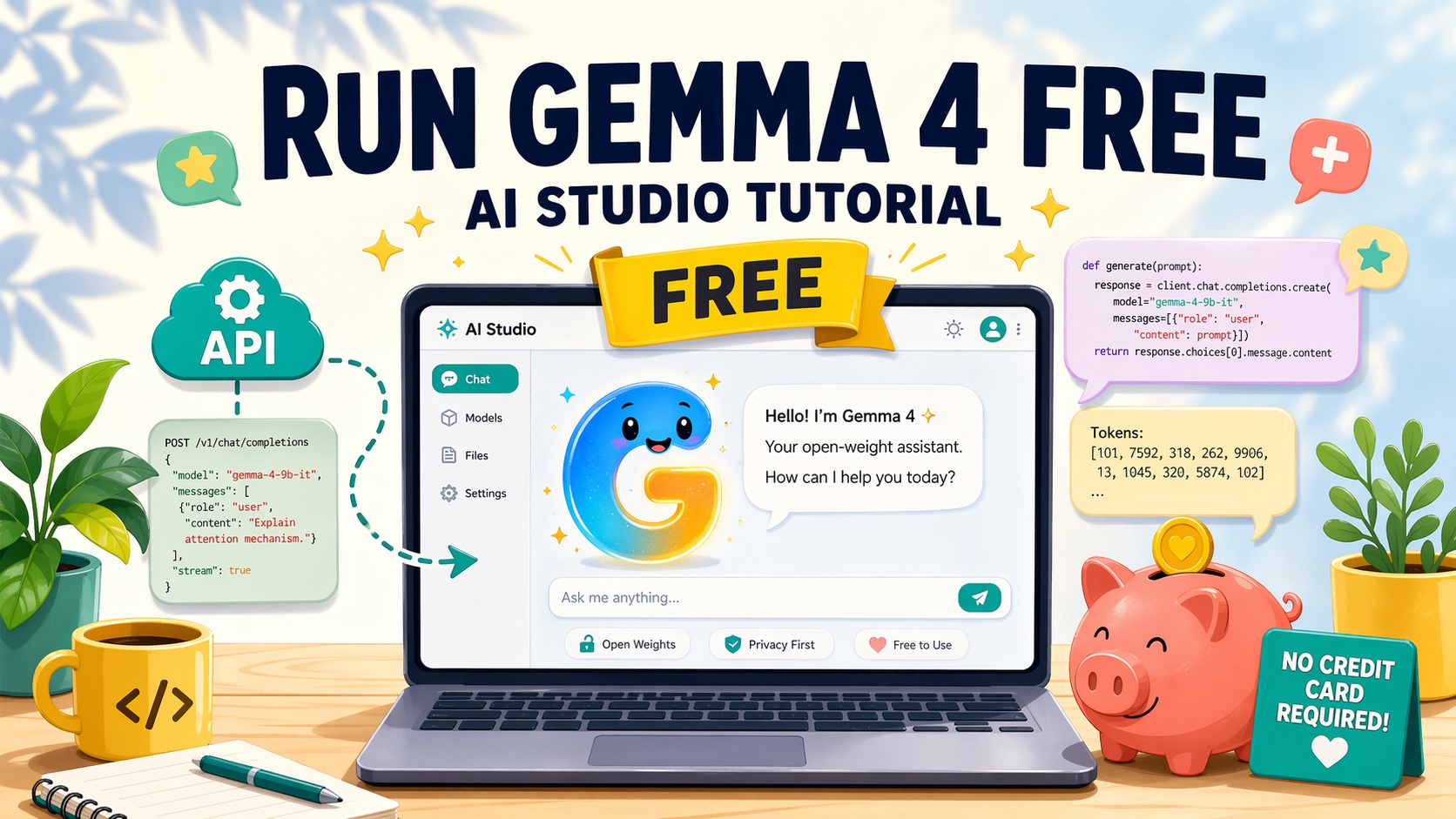 使用 Google AI Studio 免費跑 Gemma 4｜免信用卡 26B／31B LLM 教學
