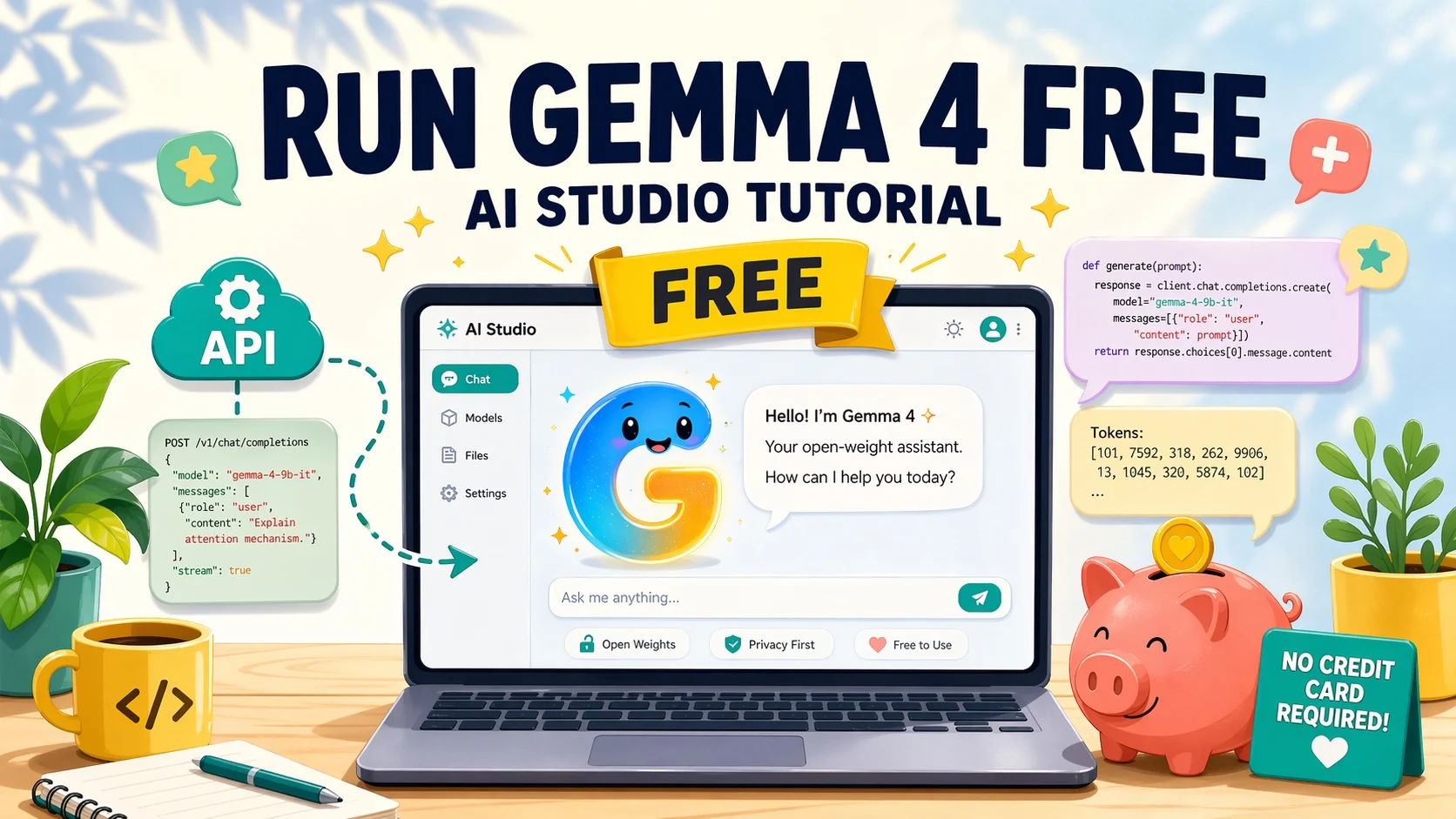 使用 Google AI Studio 免費跑 Gemma 4|免信用卡 26B/31B LLM 教學