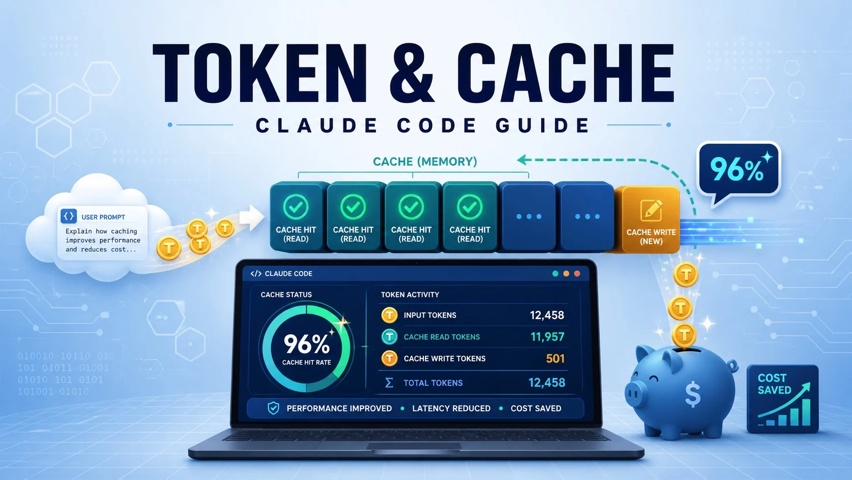 Claude Code 節省 Token 與快取指南｜運作原理、ESC 影響與 statusline 監控