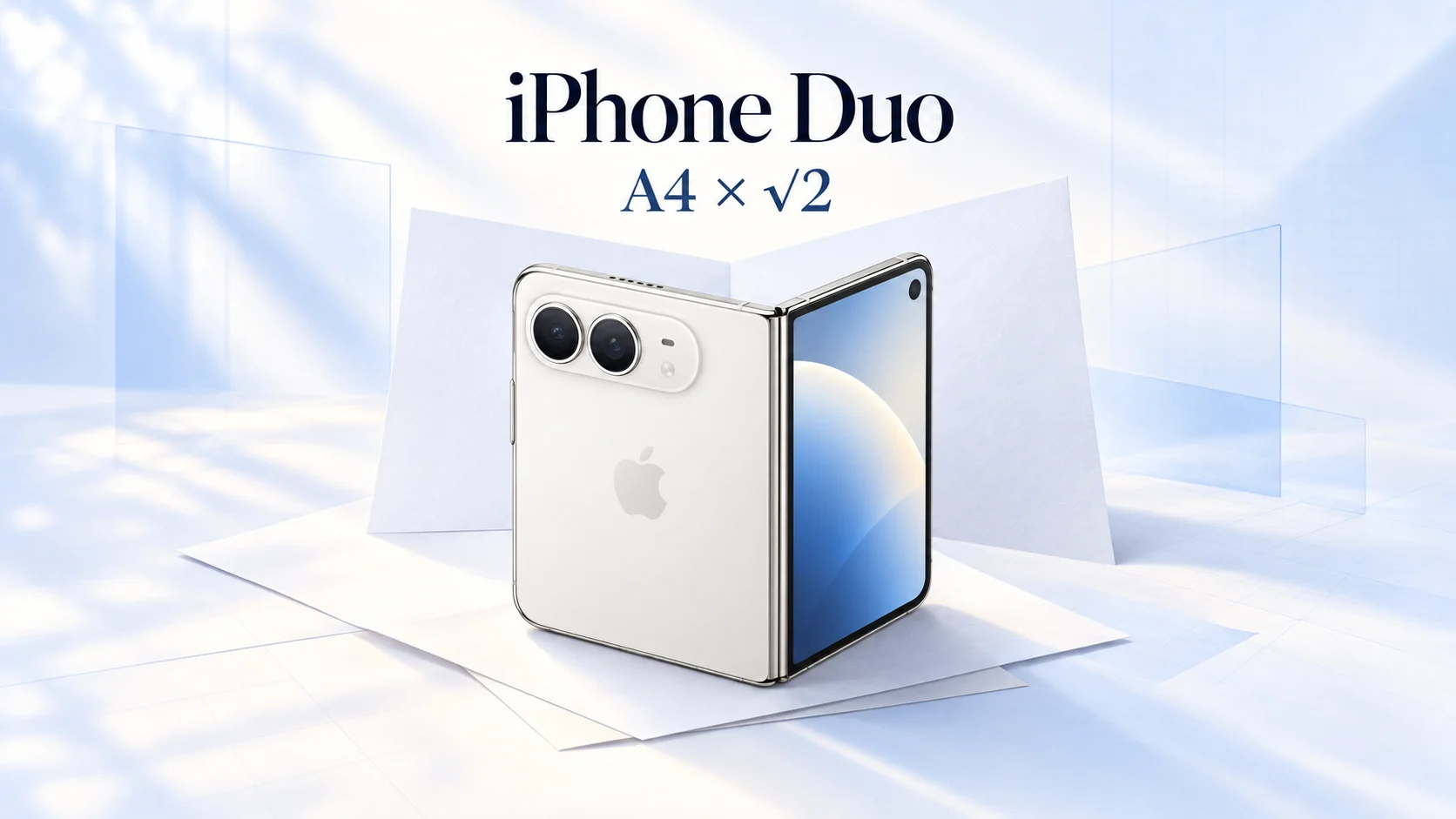 iPhone Duo 為什麼胖胖的｜摺疊比例與 A4 紙的關係